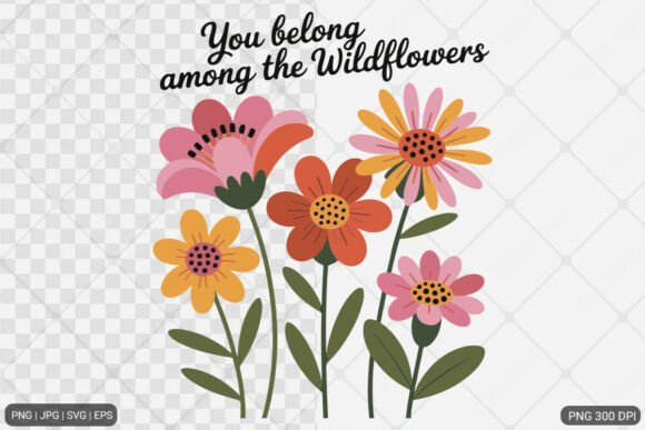 Boho Retro Flowers: Graphics & Illustrations Review