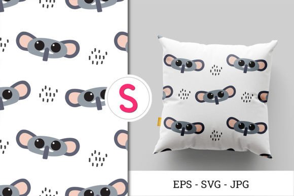 Cute Elephant Seamless Pattern: Graphics & Patterns