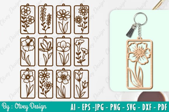 Flowers Keychain Laser Cut Review for Designers