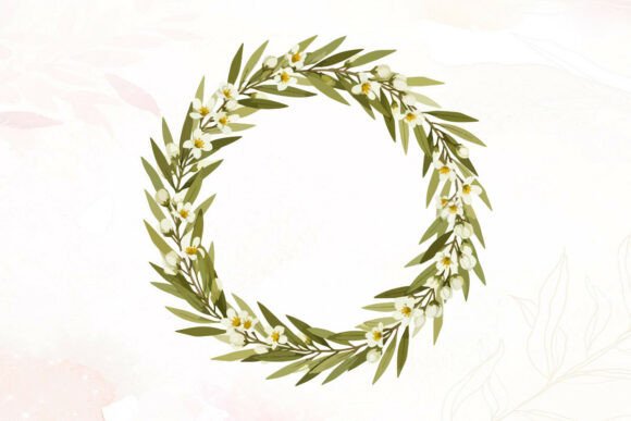 Greenery Wreath Graphics & Illustrations Review