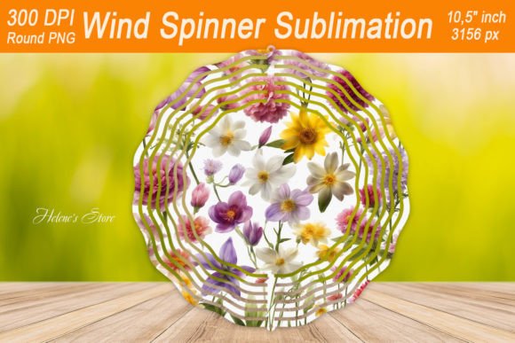 Reviewing Florals Wind Spinner Sublimation Design for Stitch