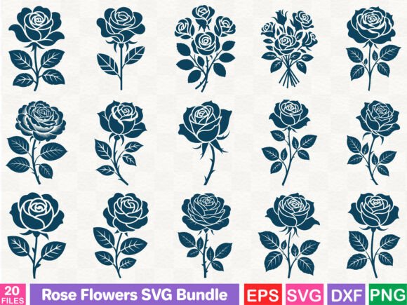 Rose Flowers SVG Bundle: A Designer's Field Test