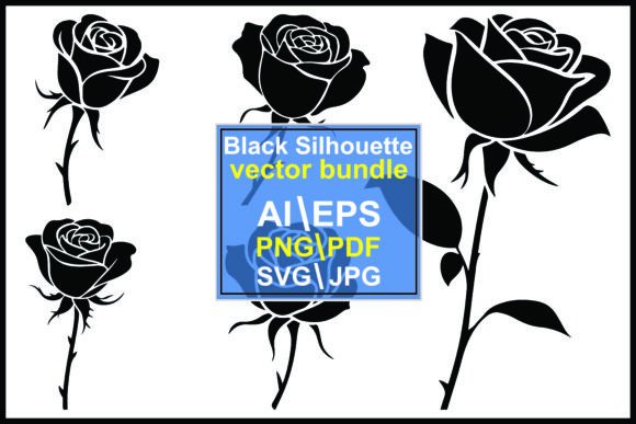 Silhouette Roses Graphics & Illustrations Review