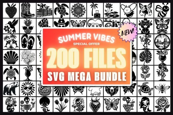Summer SVG Mega Bundle: Graphics for Crafts