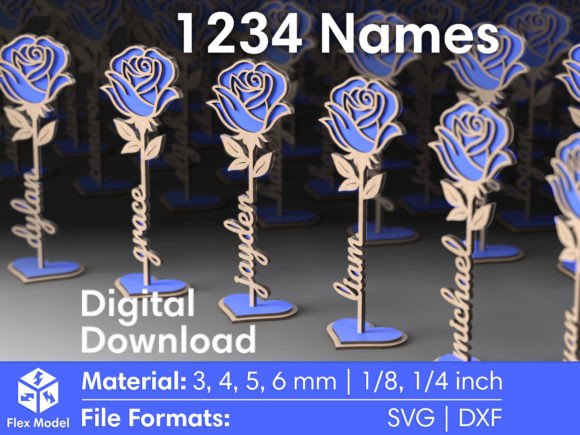 Valentine's Day Laser Cutting: Two Layered Flowers SVG Review