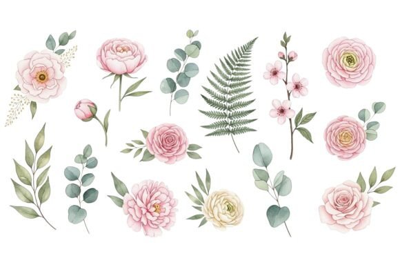 Watercolor Roses Art: Graphics & Illustrations Review